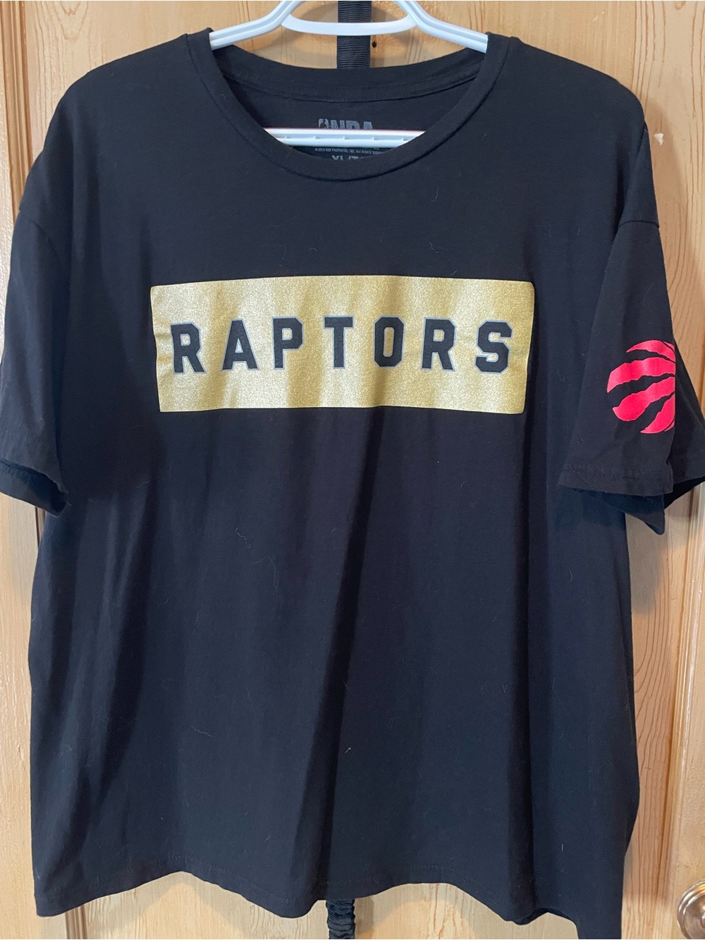 Toronto Raptors NBA Black Gold Graphic T-Shirt